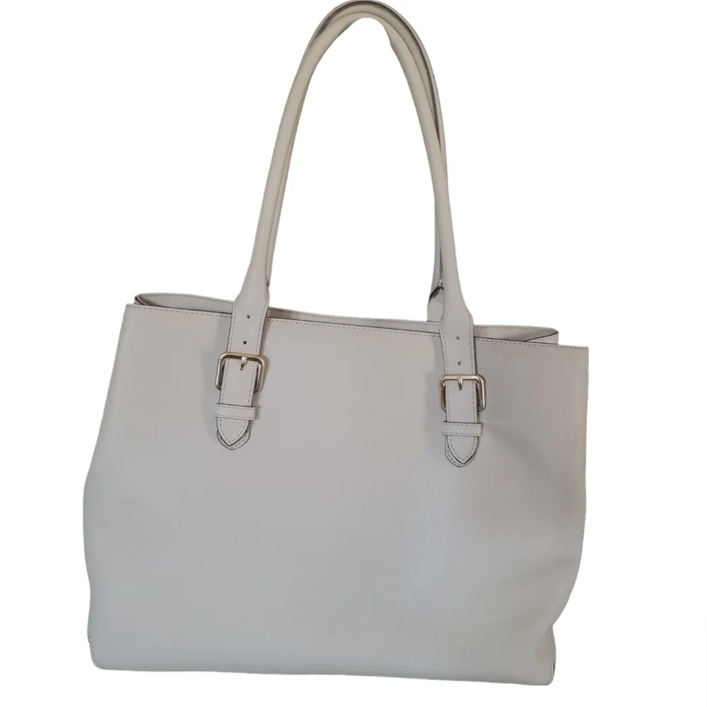 Kate Spade New York Airel Cove Street‎ Saffiano Leather Beige Tote Bag
